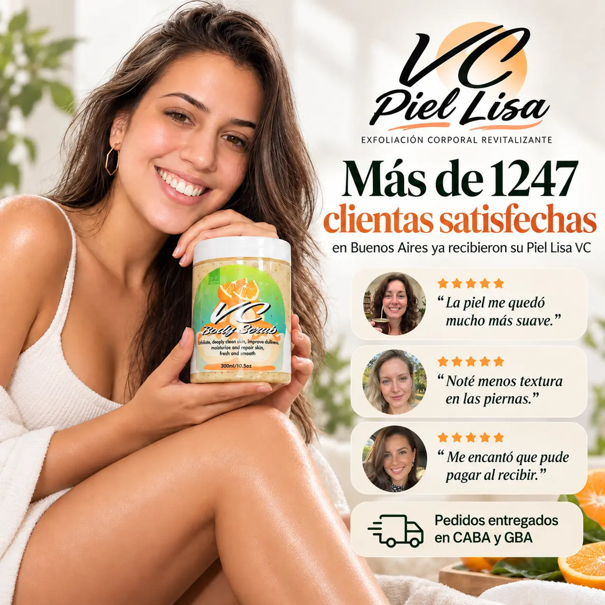 Piel Lisa VC™ | Exfoliante para una Piel Suave y Lisa
