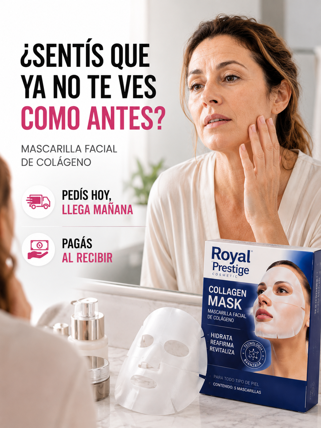✨ Mascarilla de Colágeno para una Apariencia Más Joven y Radiante