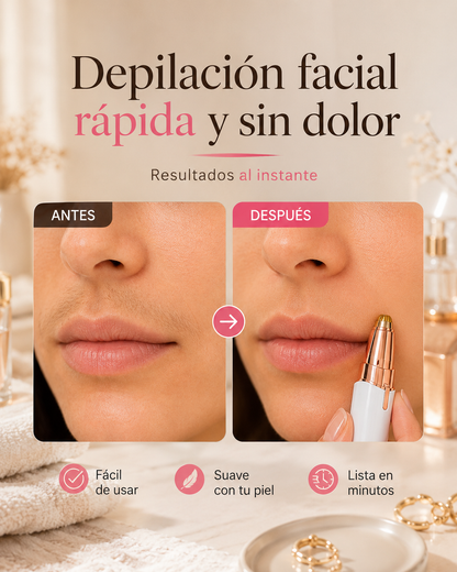 Depiladora Facial 2 en 1 | Facil, rápido y sin dolor