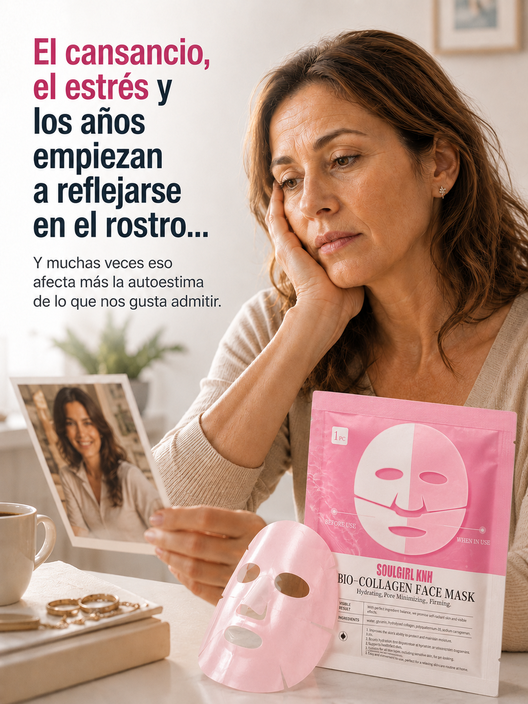 ✨ Mascarilla de Colágeno para una Apariencia Más Joven y Radiante