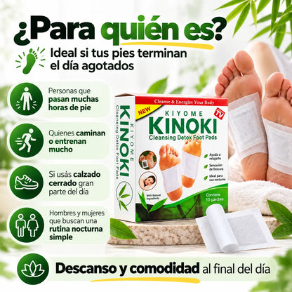 Kinoki™ – Parches Nocturnos para Pies Cansados