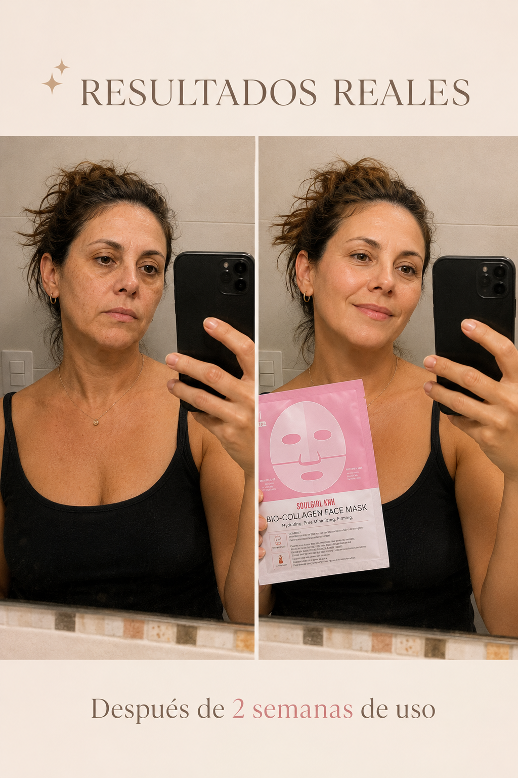 ✨ Mascarilla de Colágeno para una Apariencia Más Joven y Radiante