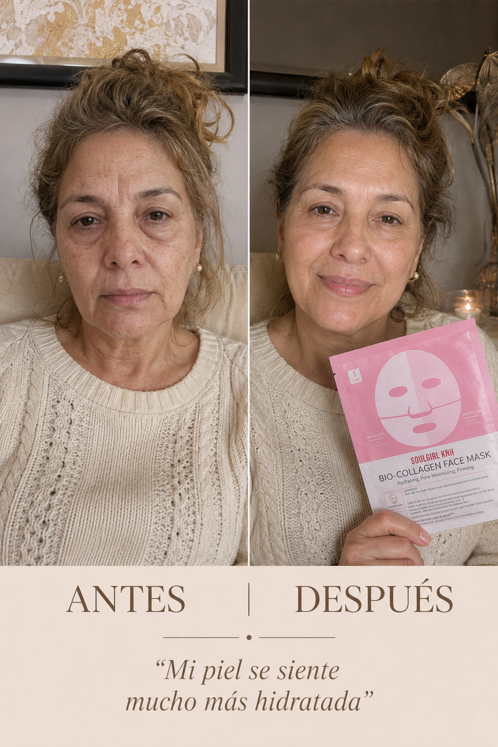 ✨ Mascarilla de Colágeno para una Apariencia Más Joven y Radiante