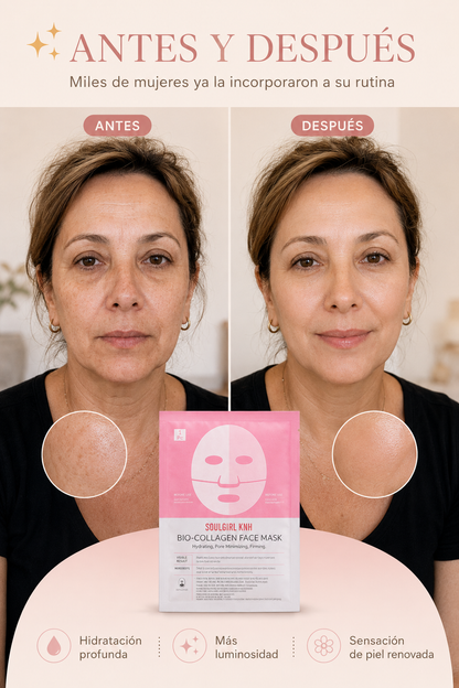 ✨ Mascarilla de Colágeno para una Apariencia Más Joven y Radiante
