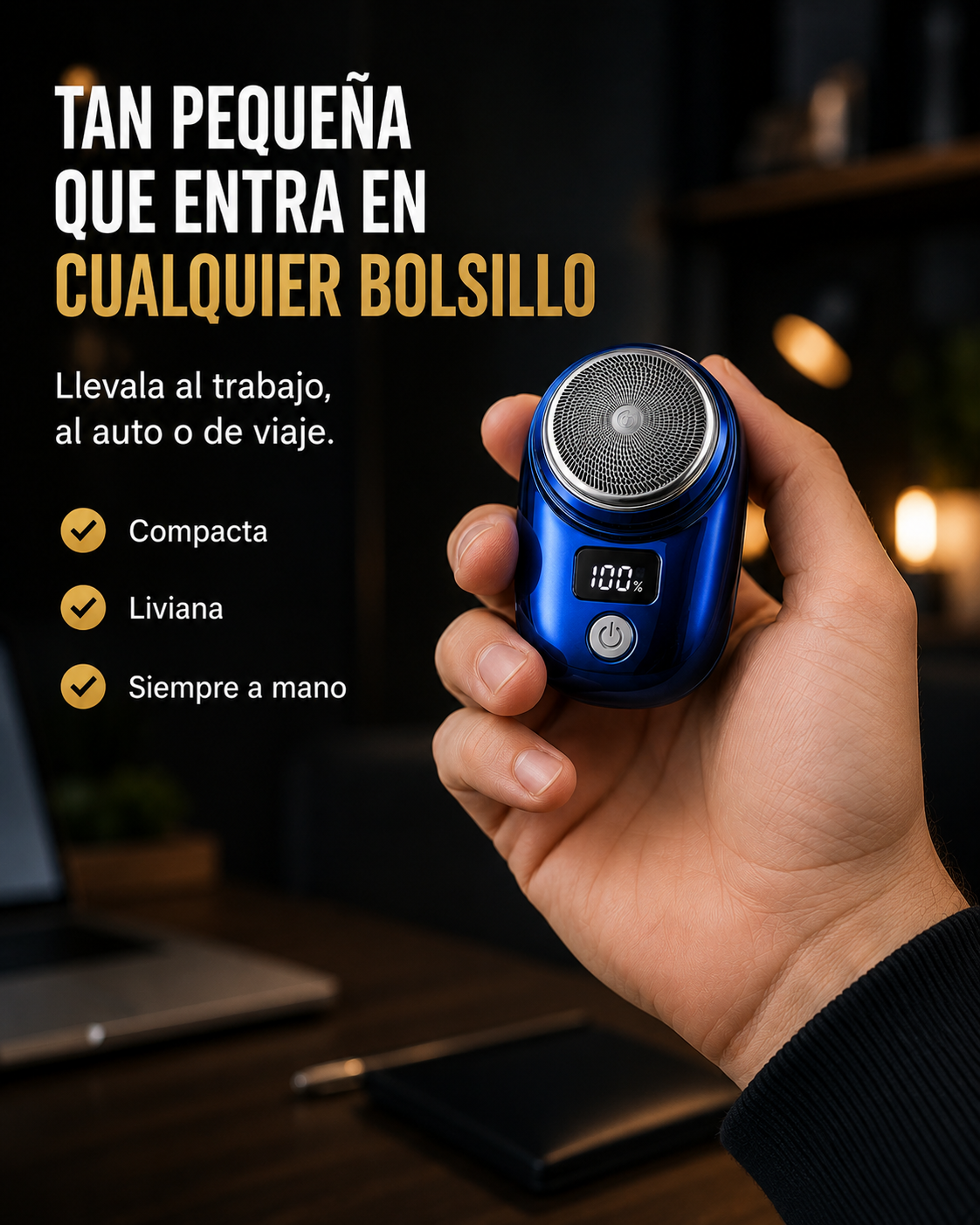 Afeitadora Facial Portátil para Hombre