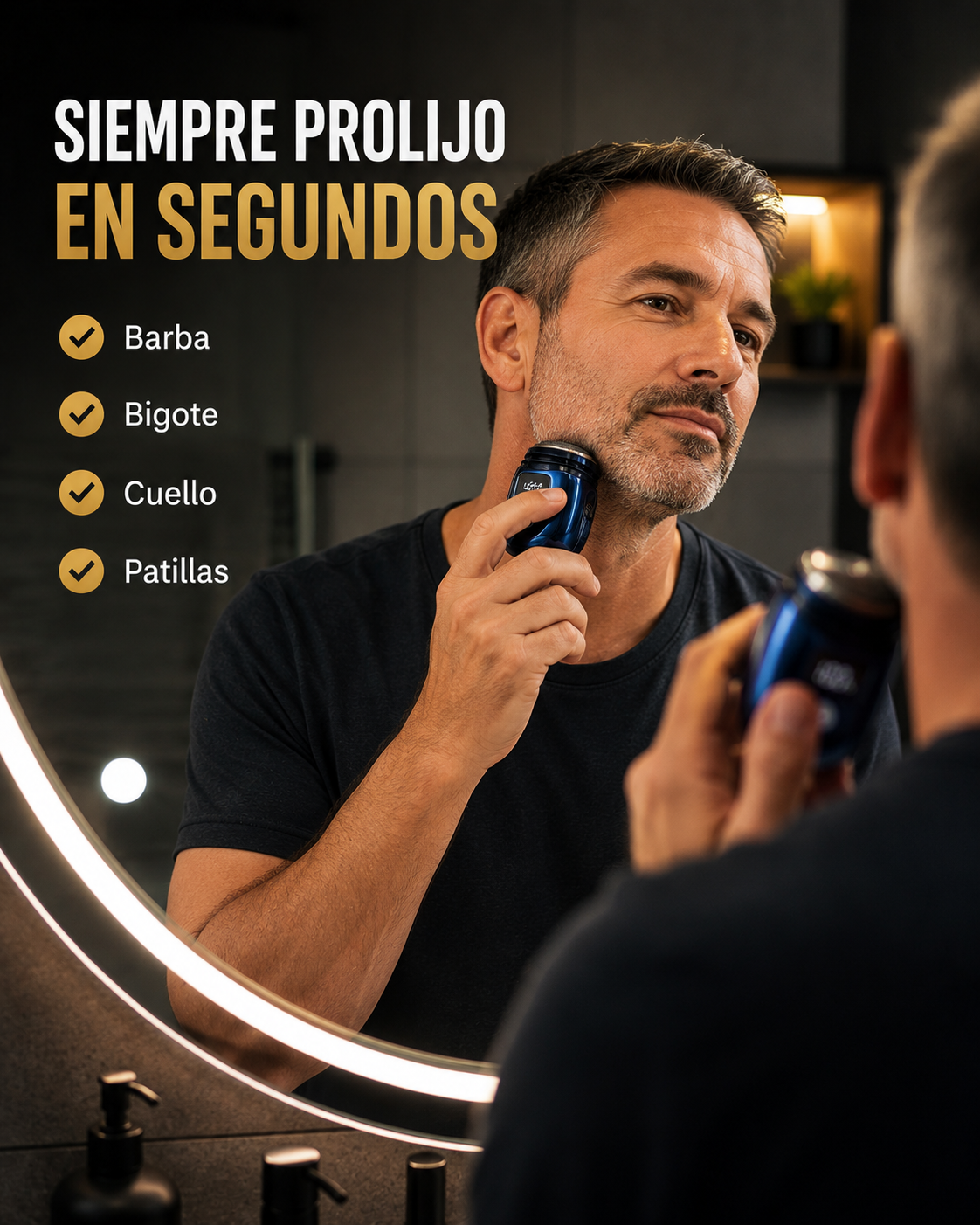 Afeitadora Facial Portátil para Hombre