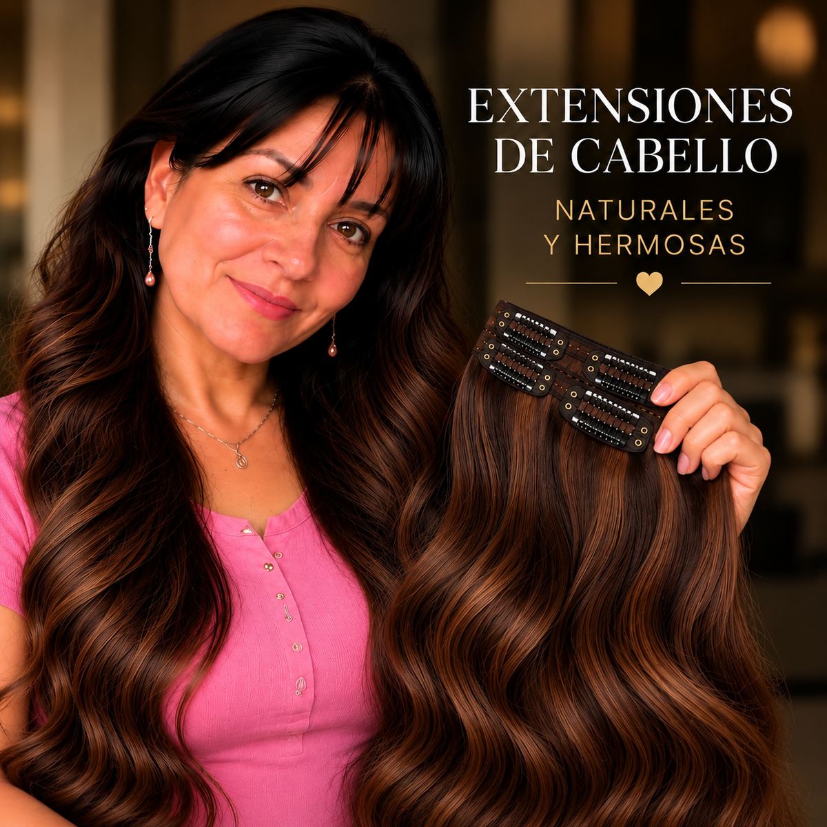 Extensiones de Pelo con Clips | Más Largo y Volumen al Instante