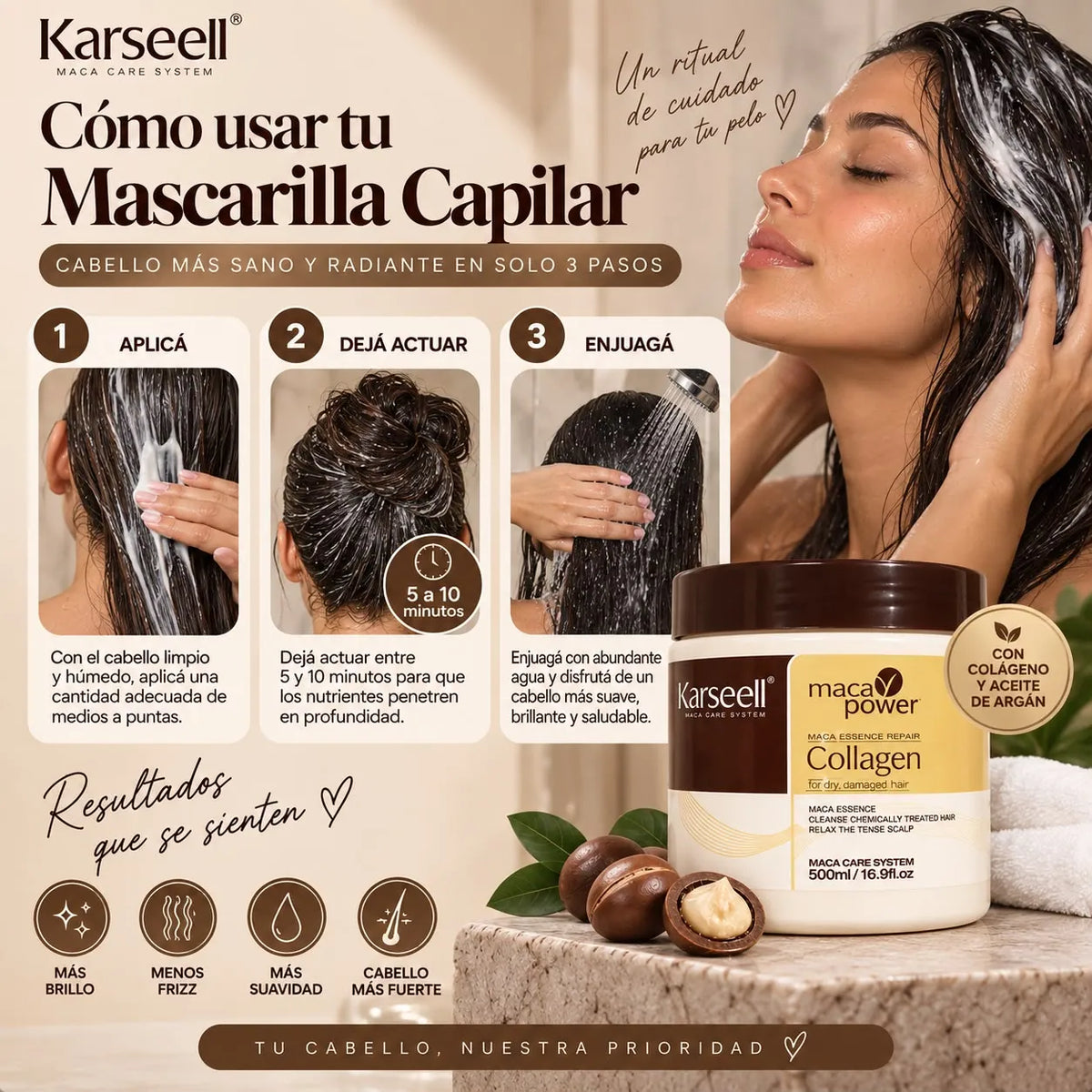 Karseell™ Collagen Repair — Mascarilla Capilar Reparadora
